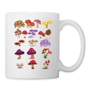 Mushrooms mushroom mushroom picker forest collection gift - Mug - white - Right
