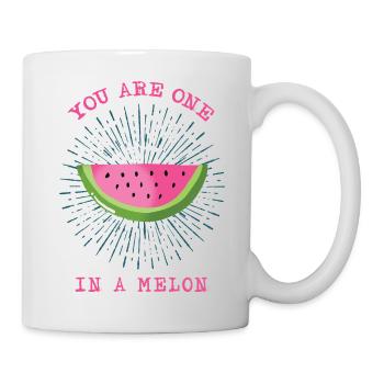 You Are One In A Melon Summer Watermelon Gift - Tasse - Weiß - Rechts