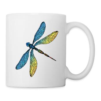 Libellule - Mug blanc - blanc - Droite