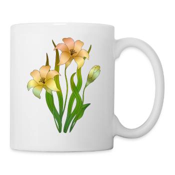 Fleurs - Mug blanc - blanc - Droite