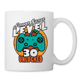 30. Geburtstag Level 30 Spieler - Tasse - Weiß - Rechts