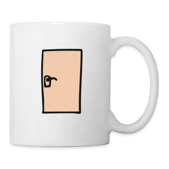 porte - Mug blanc - blanc - Droite