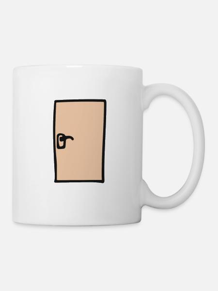 Tür - Tasse - Weiß