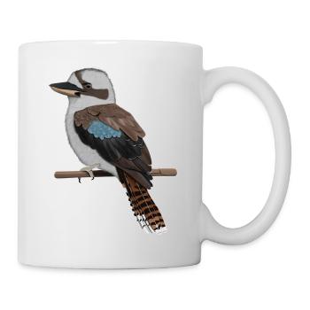 Kookaburra oiseau dessin biologiste amoureux des oiseaux - Mug blanc - blanc - Droite