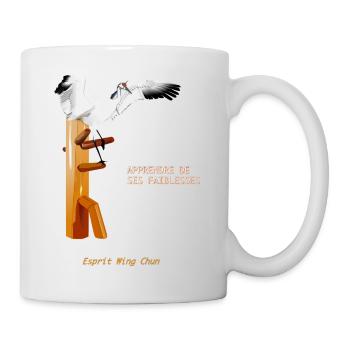 wing chun kran - Tasse - Weiß - Rechts