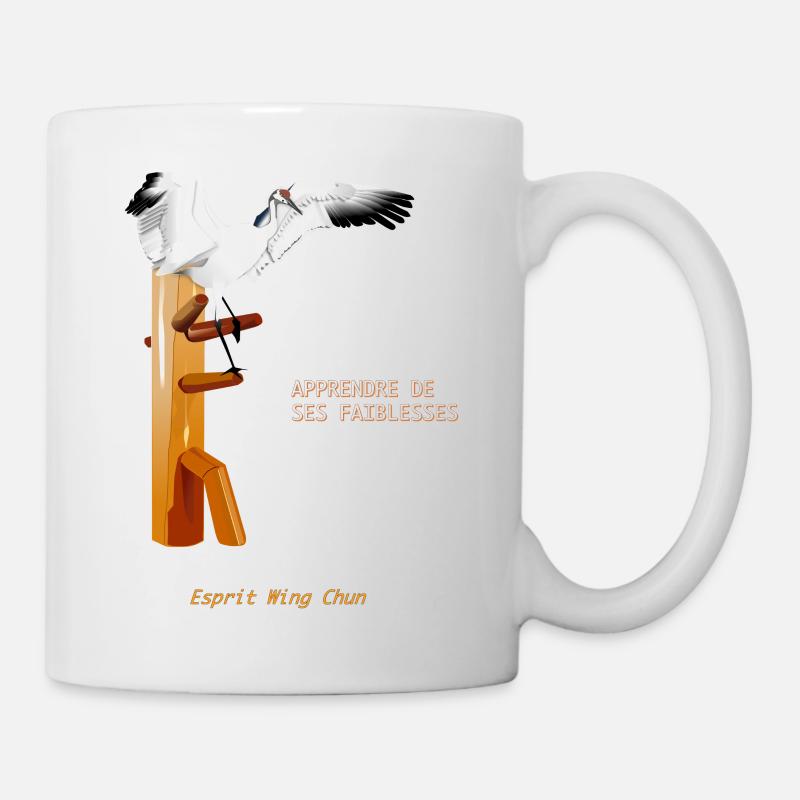 wing chun crane - Mug - white