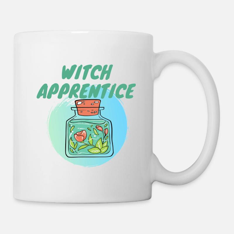 witch apprentice grün - Tasse - Weiß