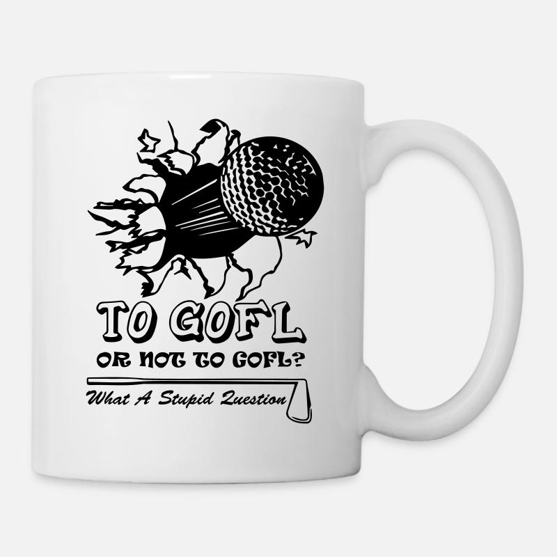 Au golf, pas au golf - Mug blanc - blanc