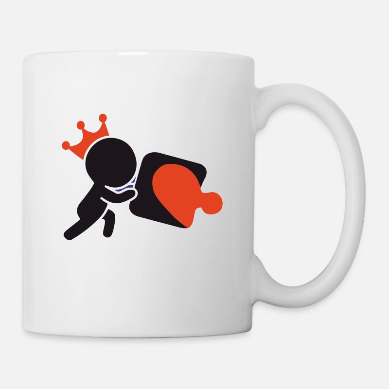 puzzle king - Mug - white