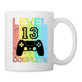 13 Geburtstag - Geschenk zum 13 Geburtstag - Tasse - Weiß - Rechts