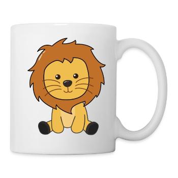 Lion animaux mignons pour enfants roi lion - Mug blanc - blanc - Droite