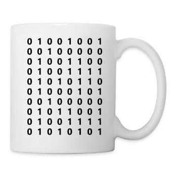 Say "Love" in binary - Valentine es day (Black) - Tasse - Weiß - Rechts