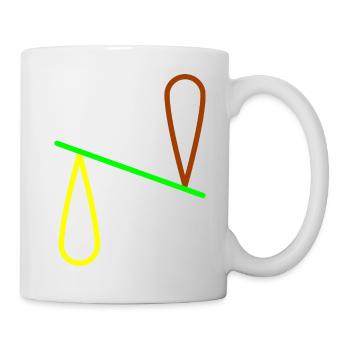 Geometrische Formen und Formen von Kibs - Tasse - Weiß - Rechts