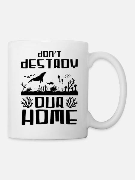 Tierschutz Ozean - Tasse - Weiß