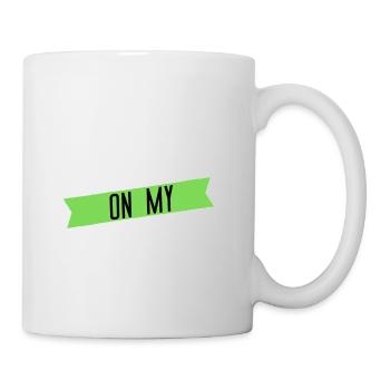 Get onmy Level - Original green Design - Tasse - Weiß - Rechts