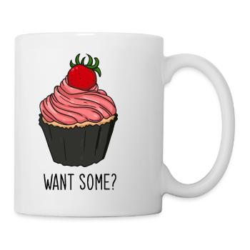 Muffin - Tasse - Weiß - Rechts