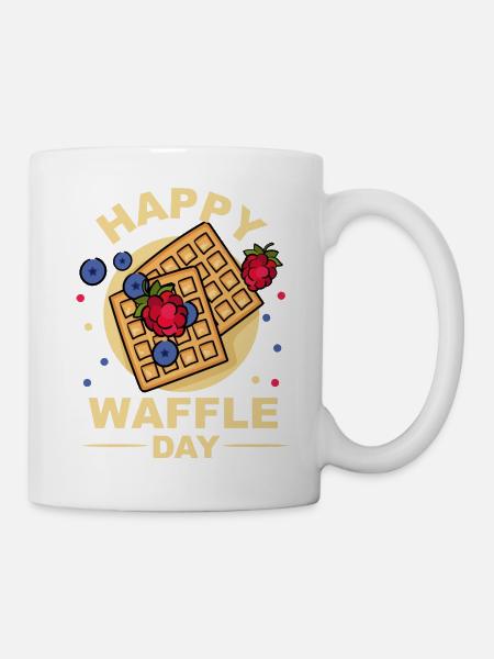 Gaufres jour - Mug blanc - blanc