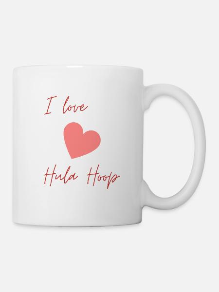 I Love HulaHoop - Mug - white