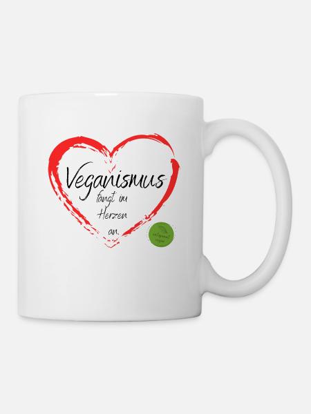Veganismus - Tasse - Weiß