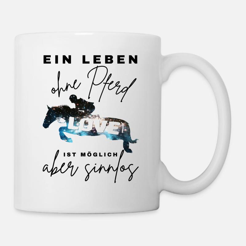 Pferd Pferde Pferdeliebe - Tasse - Weiß