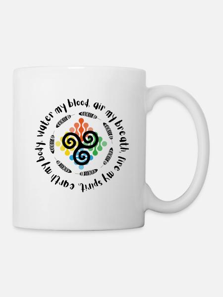 Earth Water Fire Air Elements Life Shaane Nature - Mug blanc - blanc