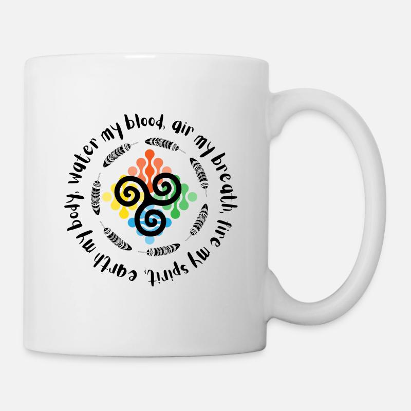 Earth Water Fire Air Elements Life Shaane Nature - Mug blanc - blanc