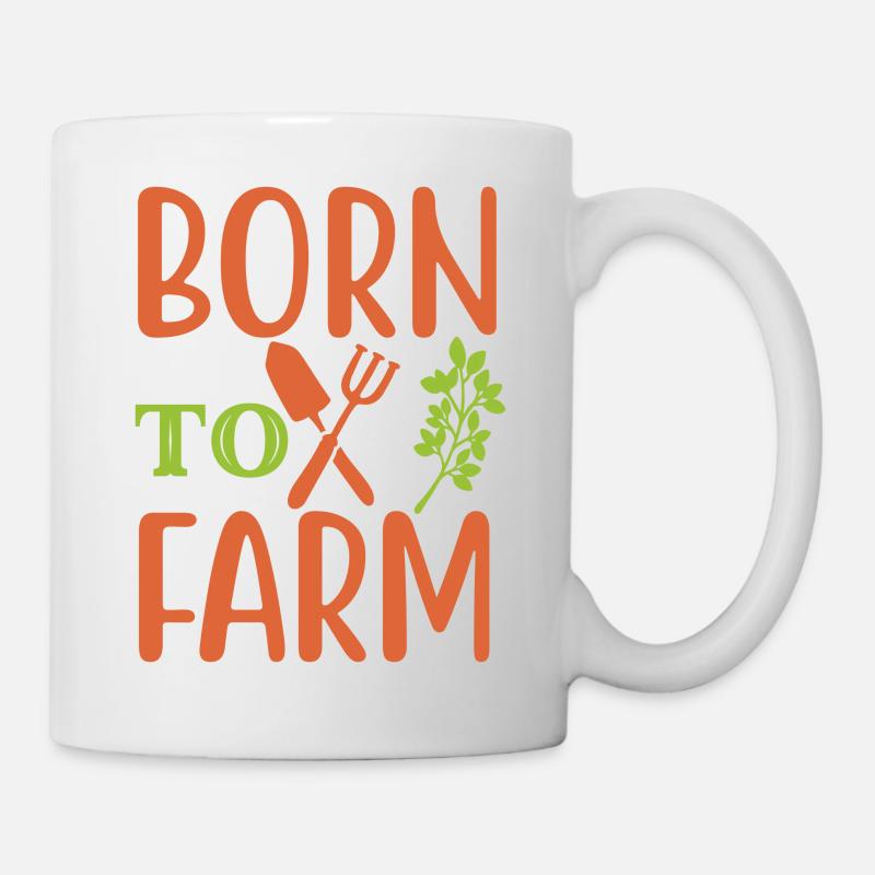Born To Farm - Mug - white