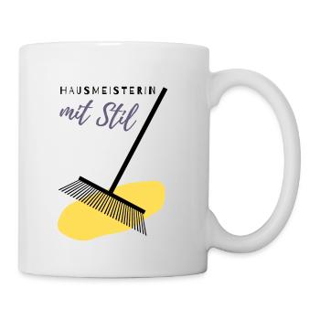 Hausmeisterin Geschenkidee - Tasse - Weiß - Rechts