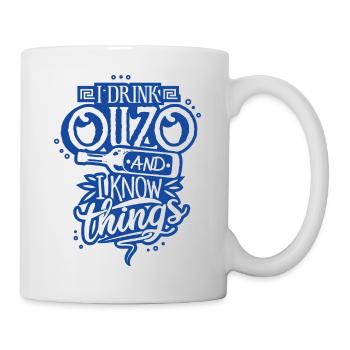 Ouzo Anisschnaps Greece Alcohol Greek - Mug - white - Right