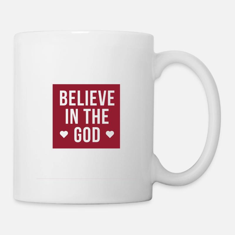 Believe in God - Mug - white