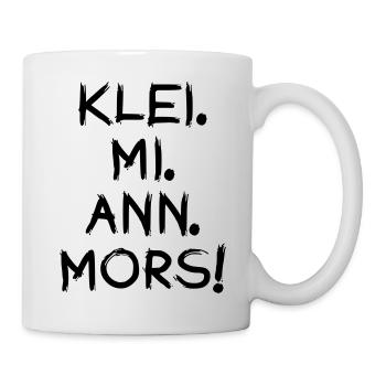 AM MEER ZU HAUSE ❤ Klei mi ann mors! - Mug - white - Right