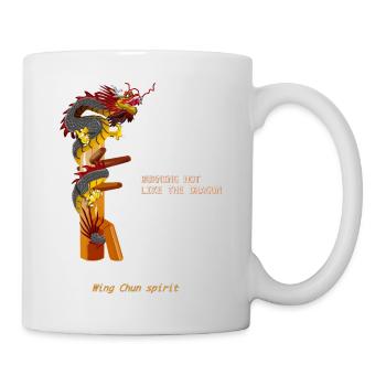 wing chun dragon - Tasse - Weiß - Rechts