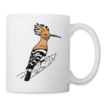Wiedehopf Vogel - Tasse - Weiß - Rechts