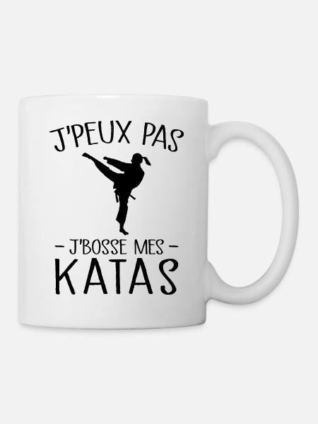 Je Peux Pas Je Bosse Mes Katas - Mug blanc - blanc