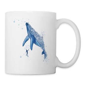 Anker Wal Taucher - Tasse - Weiß - Rechts