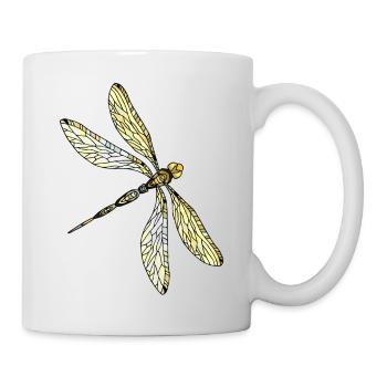 Libellule - Mug blanc - blanc - Droite