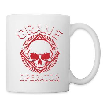 Kranführer Kranfahrer - Tasse - Weiß - Rechts