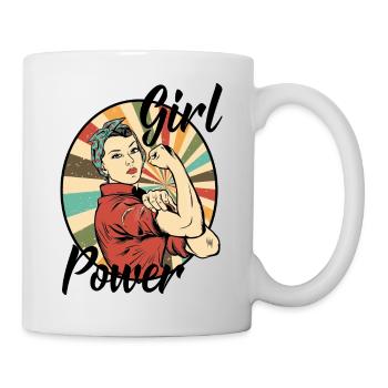 Girl Power - Tasse - Weiß - Rechts