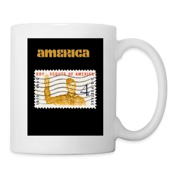 america - Mug blanc - blanc - Droite