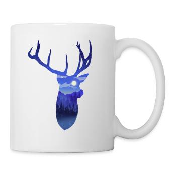 Deer Night Sky - Mug - white - Right