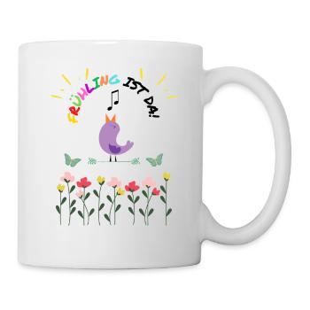 Frühling ist da - Tasse - Weiß - Rechts