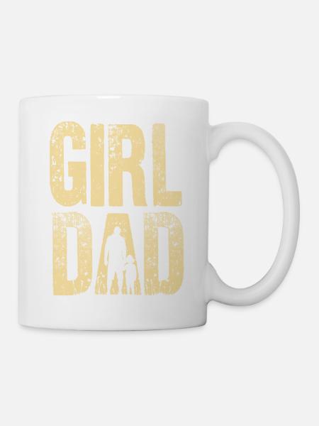 Girl Dad Fathers Day Father's Day Gift Daughter - Mug - white