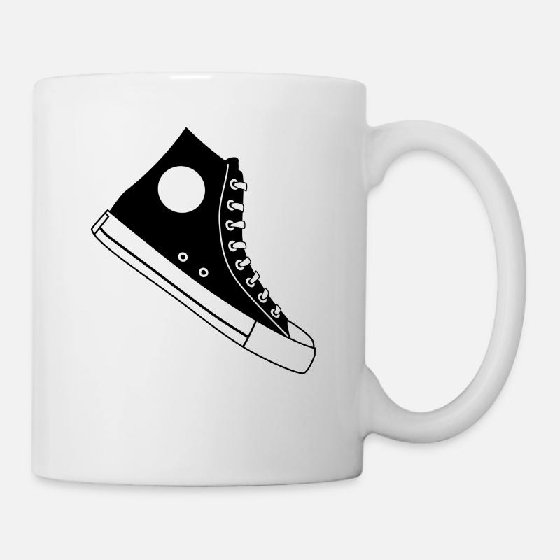 Sneakers Skor Fritid Present Idé Skor - Mugg - vit