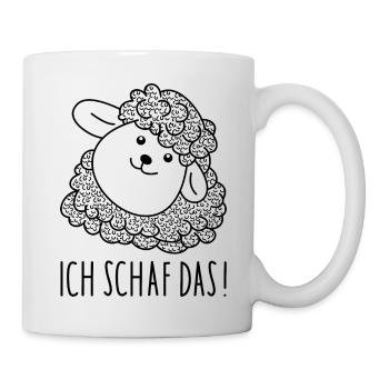 Schaf Optimismus - Tasse - Weiß - Rechts