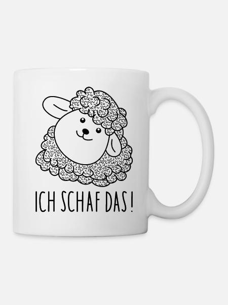 Schaf Optimismus - Tasse - Weiß