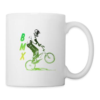 bmx rasse - Tasse - Weiß - Rechts
