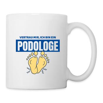 Vertrau mir ich bin ein Podologe | Motiv Podologie - Tasse - Weiß - Rechts