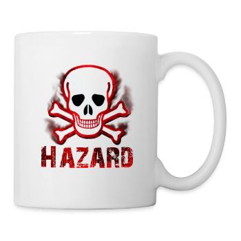 Gefahr Schädel Symbol - Tasse - Weiß - Rechts