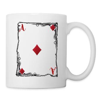 Das Karo-Ass. - Tasse - Weiß - Rechts