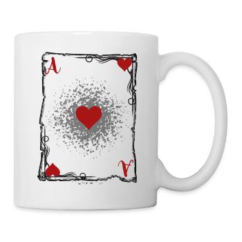 Das Herz-Ass. - Tasse - Weiß - Rechts